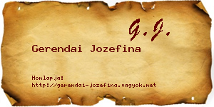 Gerendai Jozefina névjegykártya